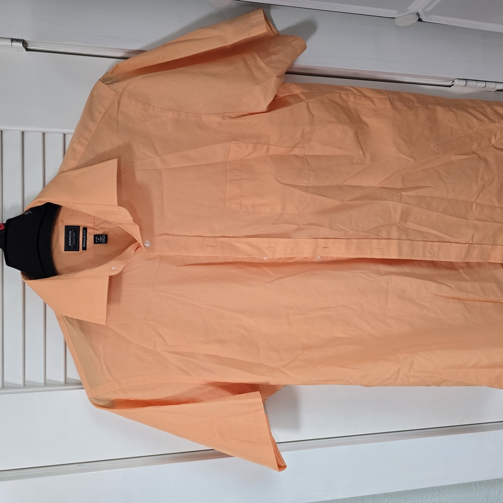 Men's Peach Short Sleeve Shirt